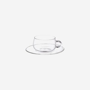 [KINTO] UNITEA CUP &amp; SAUCER GLASS