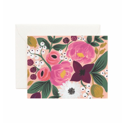 라이플페이퍼 Vintage Blossoms Peach Card 일상 카드