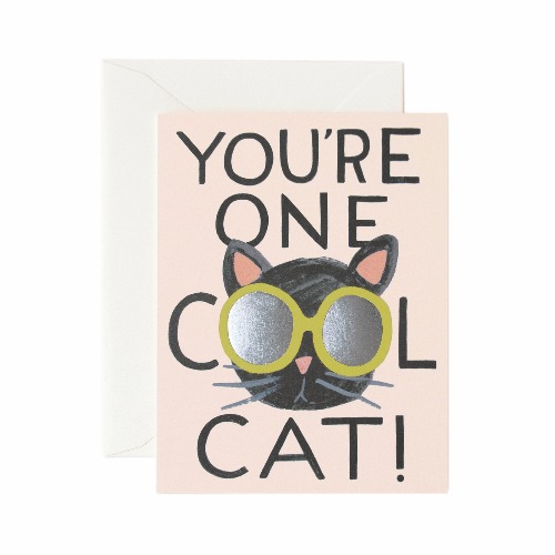 라이플페이퍼 Cool Cat Card 사랑 카드
