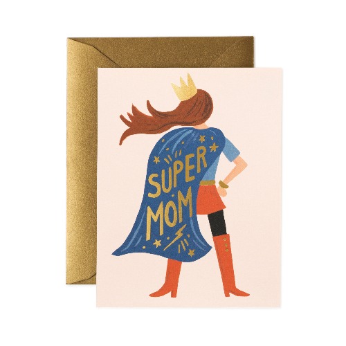 라이플페이퍼 Super Mom Card 어버이날 카드