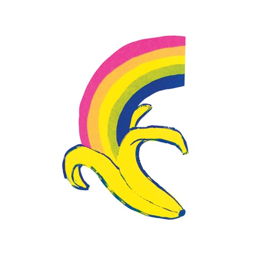 태틀리 Rainbow Banana 타투스티커 페어 2매