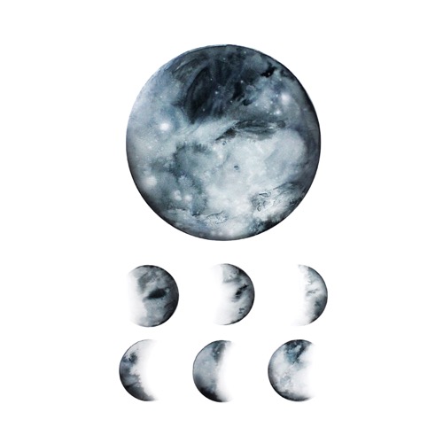 태틀리 Moon Phases 타투스티커 페어 2매