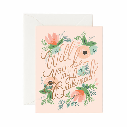 라이플페이퍼 Blushing Bridesmaid Card 웨딩 카드