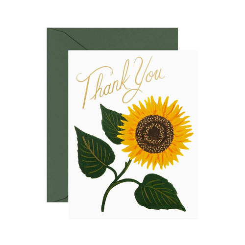 라이플페이퍼 Sunflower Thank You Card 감사 카드