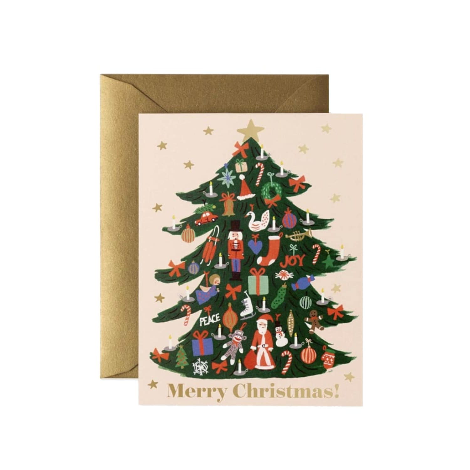 라이플페이퍼 Trimmed Tree Card 크리스마스 카드