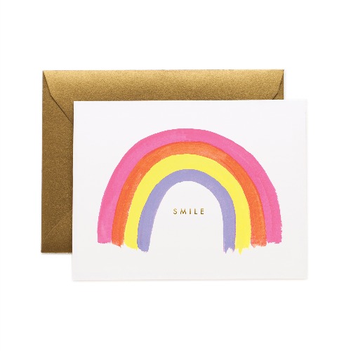 라이플페이퍼 Smile Rainbow Card 응원 카드