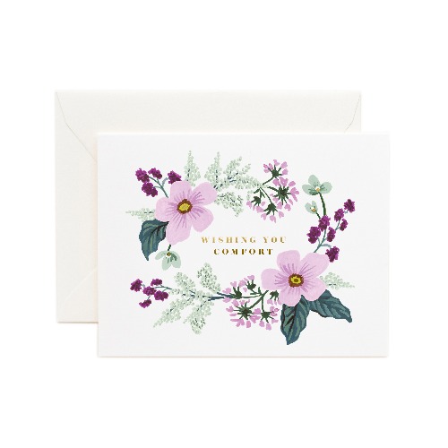 라이플페이퍼 Wishing You Comfort Bouquet Card 위로 카드