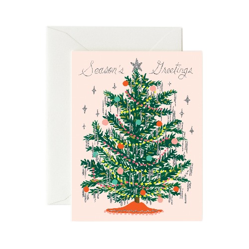 라이플페이퍼 Tinsel Tree Card 크리스마스 카드