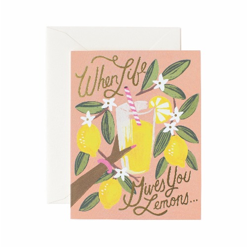[Rifle Paper Co.] When Life Gives You Lemons Card 응원 카드