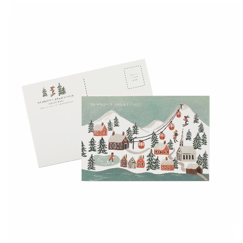 [Rifle Paper Co.] Holiday Snow Scene Postcards [10 postcards] 크리스마스 엽서 카드