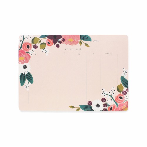 [Rifle Paper Co.] Pink Floral Weekly Desk Pad