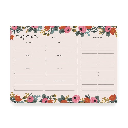 [Rifle Paper Co.] Rosa Weekly Meal Planner