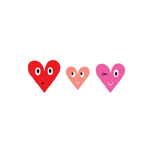 [Tattly] Three Hearts Pairs