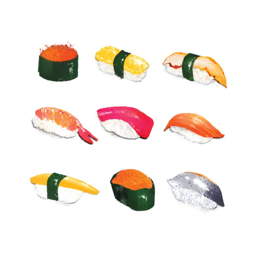 [Tattly] Sushi Platter 타투스티커