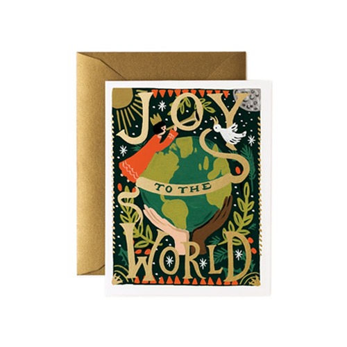 라이플페이퍼 Joy To The World Card 크리스마스 카드