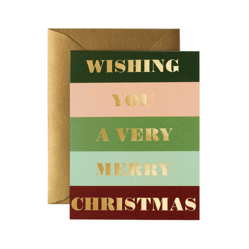 [Rifle Paper Co.] Color Bar Christmas Card 크리스마스 카드