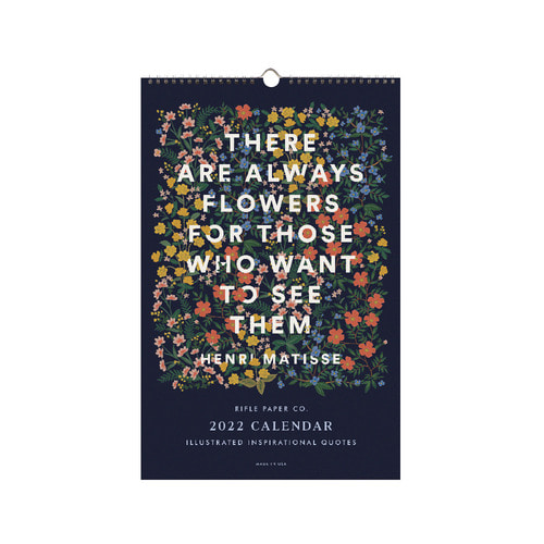 [Rifle Paper Co.] 2022 Inspirational Quote Calendar