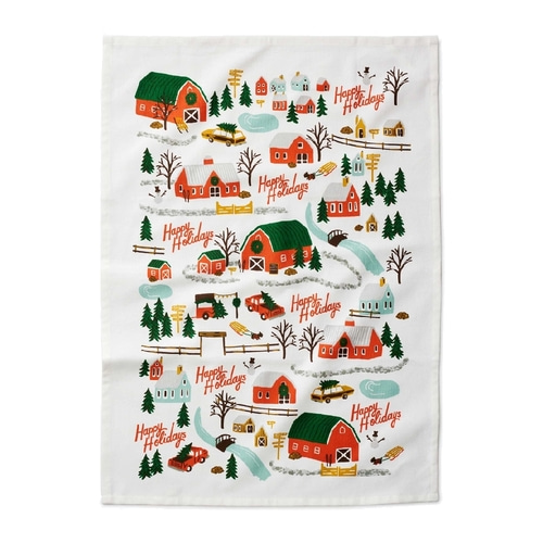 [Rifle Paper Co.] Christmas Tree Farm Tea Towel