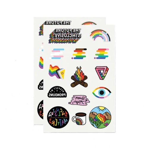 태틀리 Inclusive Pride 타투스티커 시트 2매