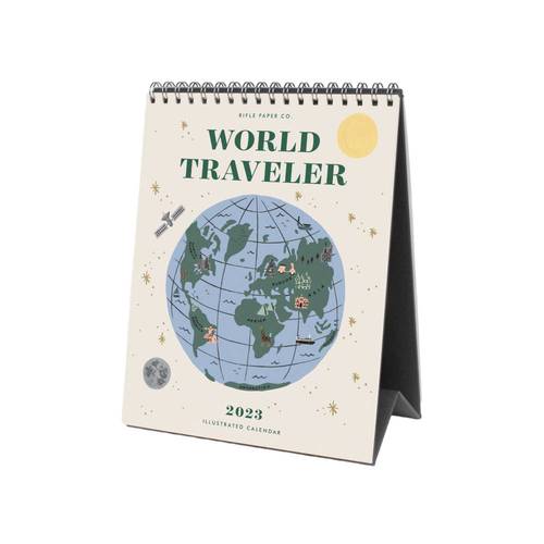라이플페이퍼 2023 World Traveler Desk Calendar 탁상 달력