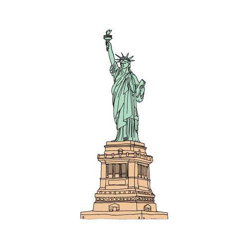 태틀리 Statue of Liberty 타투스티커 페어 2매